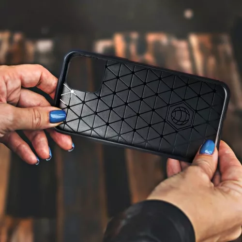 Xiaomi Redmi 10C Forcell carbon mintás tok fekete-5903396158155 5 kép