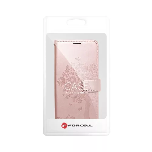 Samsung Galaxy A33 5G Forcell MEZZO fa mintás fliptok rózsa arany-5903396144257 6 kép
