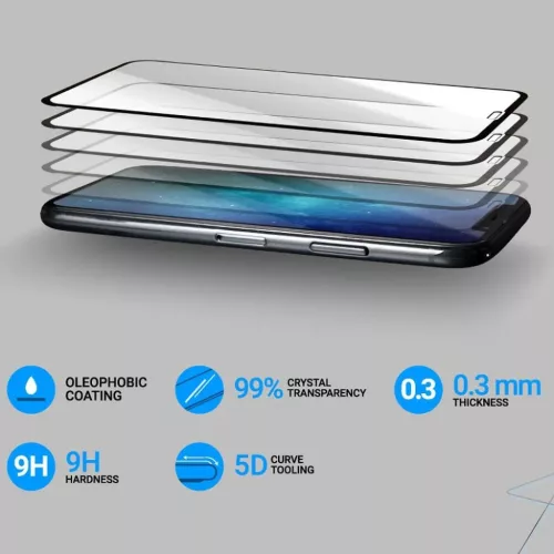 Samsung Galaxy A33 5G 5D Full Glue kijelzővédő üvegfólia fekete-5903396146961 1 kép