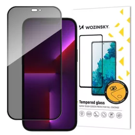   iPhone 14 Pro/15 Privacy kijelzővédő üvegfólia Wozinsky 9H