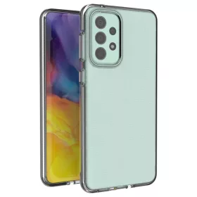 Samsung Galaxy A33 5G Spring átlátszó TPU tok színes kerettel feke-9145576244296 1 kép