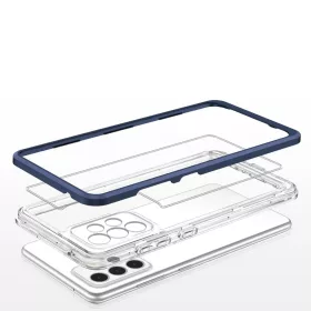 Samsung Galaxy A33 5G Clear Gel átlátszó tok kék kerettel-9145576244494 2 kép
