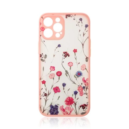 iPhone 13 Pro Max Design virágmintás tok rózsaszín-9145576253847 6 kép