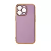 iPhone 13 Pro Max Lighting Color gél tok arany kerettel lila-9145576252901 5 kép
