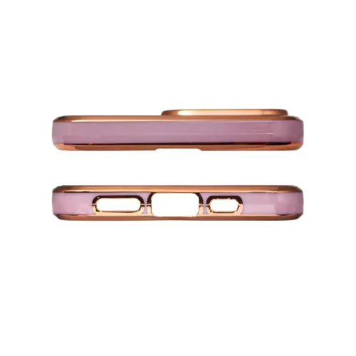 iPhone 13 Pro Max Lighting Color gél tok arany kerettel lila-9145576252901 1 kép