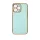 iPhone 13 Pro Lighting Color gél tok arany kerettel menta-9145576252864 6 kép