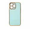 iPhone 13 Pro Max Lighting Color gél tok arany kerettel menta-9145576252925 6 kép