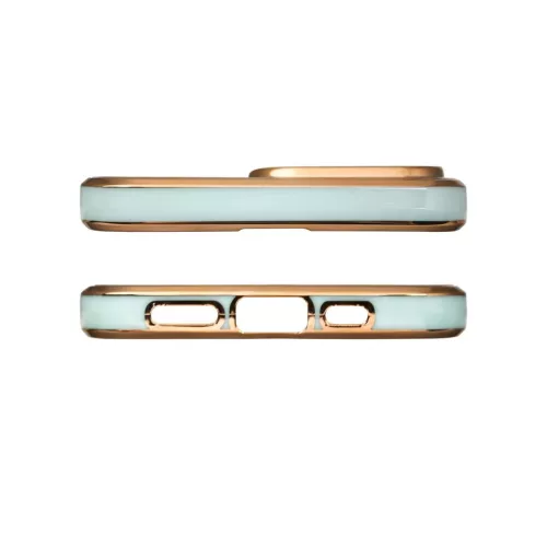 iPhone 13 Pro Max Lighting Color gél tok arany kerettel menta-9145576252925 1 kép