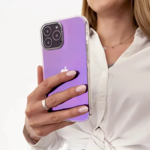iPhone 13 Pro Max Aurora Neon Gel tok lila-9145576253434 1 kép