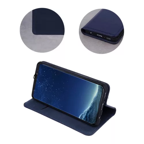 iPhone 14 Plus Smart Pro bőr fliptok tengerészkék-5907457706804 4 kép