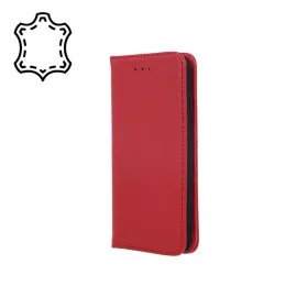 iPhone 14 Pro Max Smart Pro bőr fliptok bordó