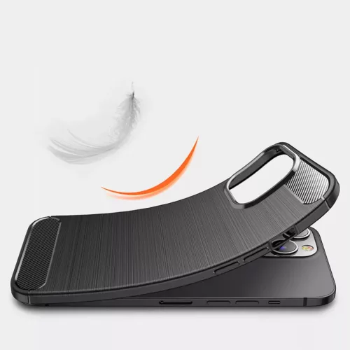 Oppo A74 5G Carbon szénszál mintájú TPU tok fekete-5900217945000 2 kép