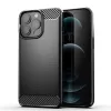 Realme 9 5G / 9 Pro Carbon szénszál mintájú TPU tok fekete