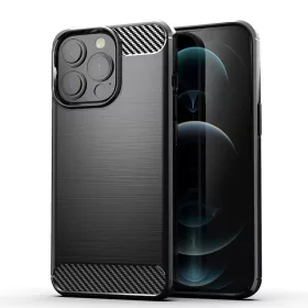   Samsung Galaxy M23 5G Carbon szénszál mintájú TPU tok fekete