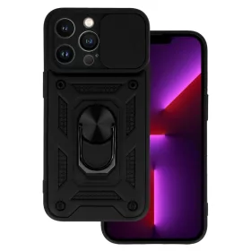 iPhone 13 Pro Armor tok csúsztatható kamera lencse védővel fekete-5900217944027 1 kép