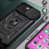 iPhone XR Armor tok csúsztatható kamera lencse védővel fekete-5900217943938 4 kép