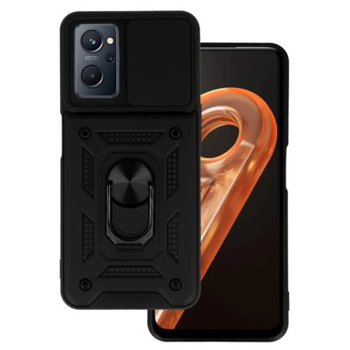 Realme 9i Armor tok csúsztatható kamera lencse védővel fekete-5900217944973 1 kép