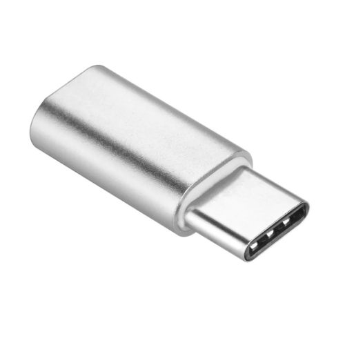 Micro USB - Type C adapter ezüst-5901737419965 1 kép