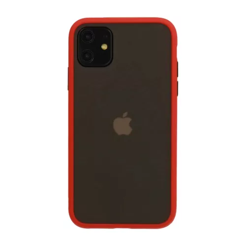 Xiaomi 12 / 12X Vennus Color Button Matt Bumper tok piros-5900217935117 2 kép