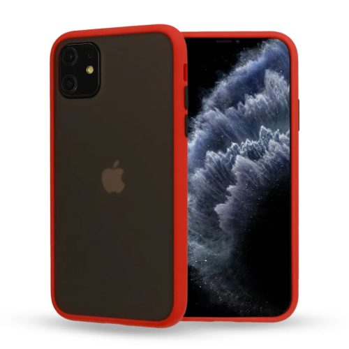Xiaomi 10C Vennus Color Button Matt Bumper tok piros-5900217936770 1 kép