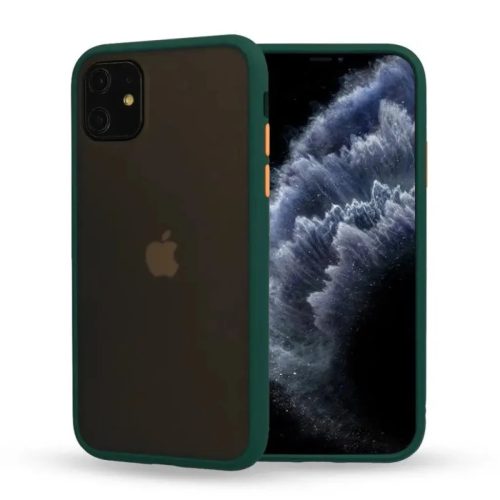 Xiaomi 10C Vennus Color Button Matt Bumper tok zöld