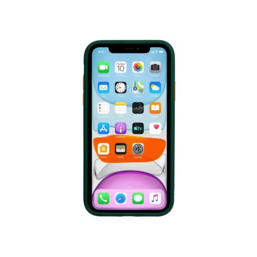 Xiaomi 10C Vennus Color Button Matt Bumper tok zöld-5900217936794 4 kép