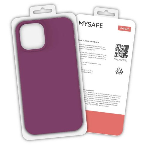iPhone X/XS MySafe Silicone tok viola