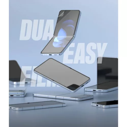 Samsung Galaxy Z Flip 4 Ringke Folia Ochronna 2 db üvegfólia-8809881261201 8 kép