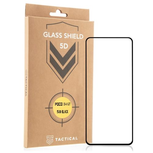 Xiaomi Poco X4 GT Tactical Shield 5D kijelzővédő üvegfólia fekete-8596311190995 1 kép