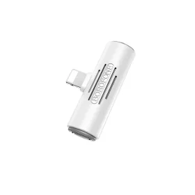Borofone audio adapter BV7 Lightning - Lightning + 3.5 mm jack fehér-6931474701435 1 kép