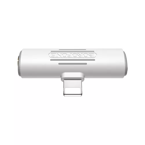 Borofone audio adapter BV7 Lightning - Lightning + 3.5 mm jack fehér-6931474701435 6 kép