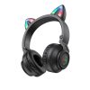  Borofone Cicafüles Bluetooth Fejhallgató BO18 fekete