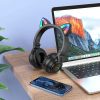  Borofone Cicafüles Bluetooth Fejhallgató BO18 fekete-6974443384949 3 kép