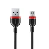 Remax Choos RC-126M USB- micro USB kábel 1 m fekete-6954851297123 1 kép