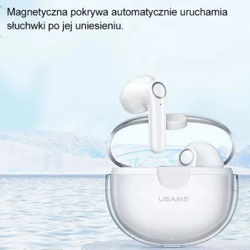 USAMS TWS BU Bluetooth 5.1 vezeték nélküli fülhallgató zöld-6958444989679 4 kép