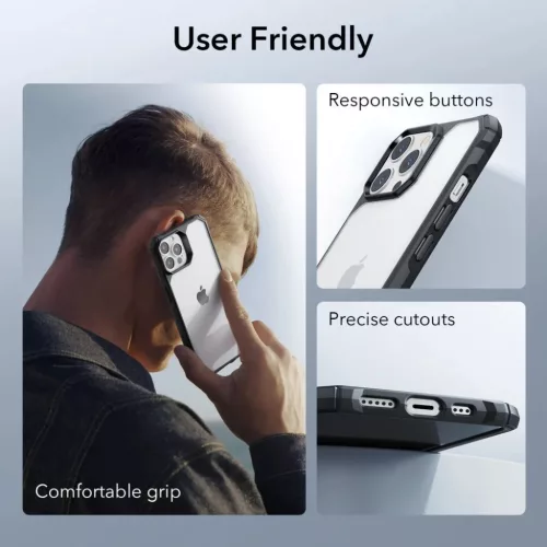  iPhone 14 Pro átlátszó/fekete ESR Air Armor tok-4894240161500 4 kép