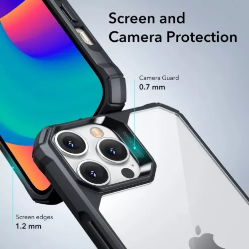  iPhone 14 Pro átlátszó/fekete ESR Air Armor tok-4894240161500 5 kép