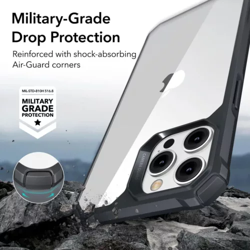  iPhone 14 Pro átlátszó/fekete ESR Air Armor tok-4894240161500 6 kép