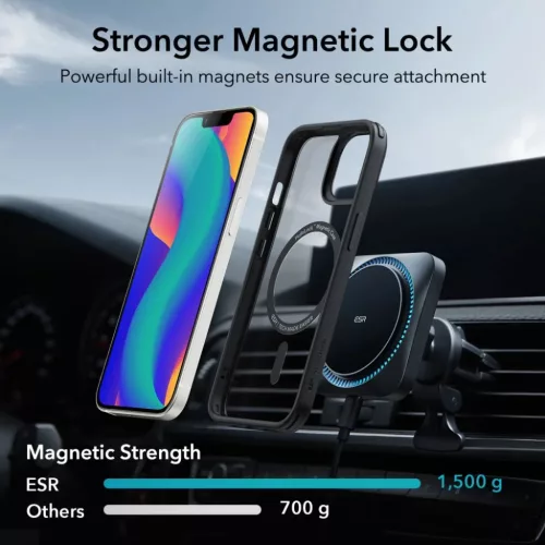  iPhone 14 Plus átlátszó/fekete ESR CH HaloLock MagSafe tok-4894240160749 4 kép