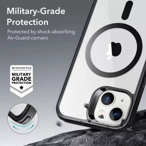  iPhone 14 Plus átlátszó/fekete ESR CH HaloLock MagSafe tok-4894240160749 5 kép