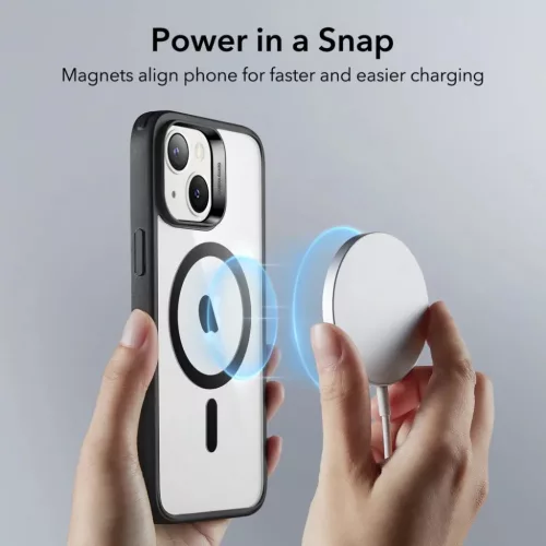  iPhone 14 Plus átlátszó/fekete ESR CH HaloLock MagSafe tok-4894240160749 6 kép