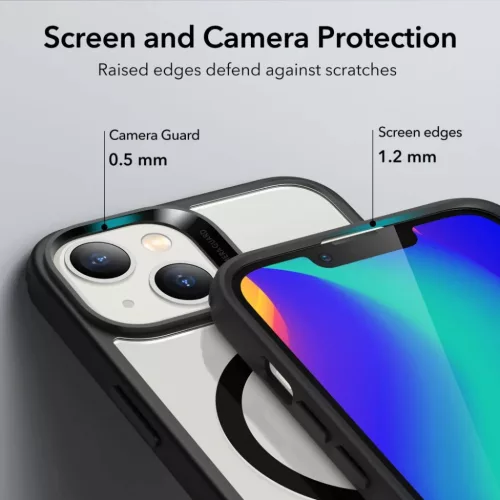  iPhone 14 Plus átlátszó/fekete ESR CH HaloLock MagSafe tok-4894240160749 7 kép