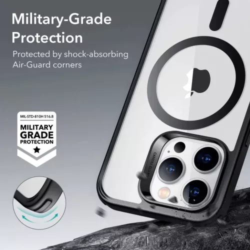  iPhone 14 Pro Max ESR CH HaloLock MagSafe átlátszó/fekete tok-4894240160824 5 kép