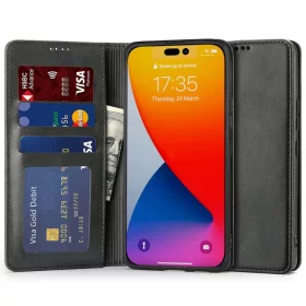 iPhone 14 Pro Tech-Protect Wallet Magnet fliptok fekete-9589046925658 3 kép