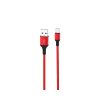 XO NB143 USB - microUSB kábel 1 m 2,4A piros-6920680870677 2 kép