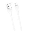 XO NB200 USB - USB-C kábel 1 m 2.1 A fehér-6920680878079 1 kép
