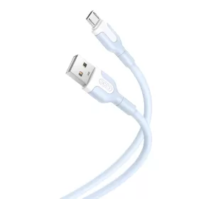XO NB212 USB - microUSB kábel 1 m 2,1 A kék