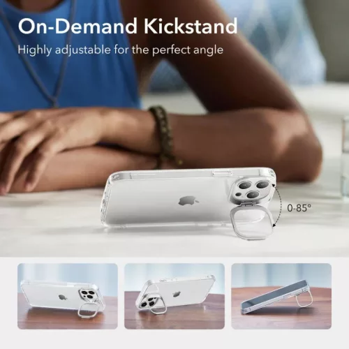  iPhone 14 Pro Átlátszó ESR Classic Kickstand tok-4894240161906 7 kép