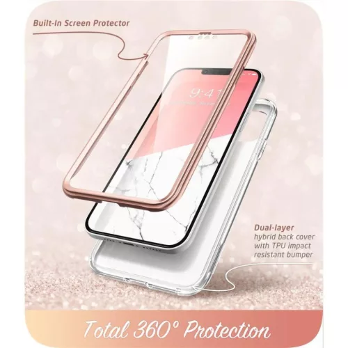 iPhone 14 Plus Supcase Cosmo Márvány mintás tok-843439119406 2 kép