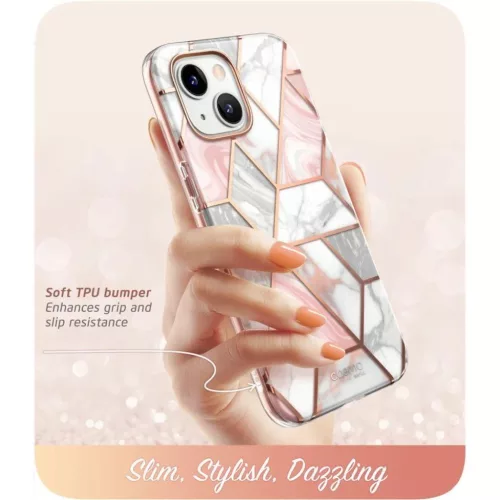 iPhone 14 Plus Supcase Cosmo Márvány mintás tok-843439119406 3 kép